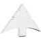 Ekena Millwork Davenport Architectural Grade PVC Gable Bracket, 36"W x 18"H x 2"D x 6"F, 12/12 Pitch GBP036X18X0206DAV00 - alternate 1